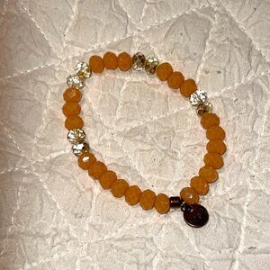Peach and Clear Erimish Bracelet